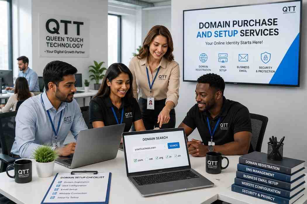 Domain Purchase and Setup Services by Queen Touch Technology