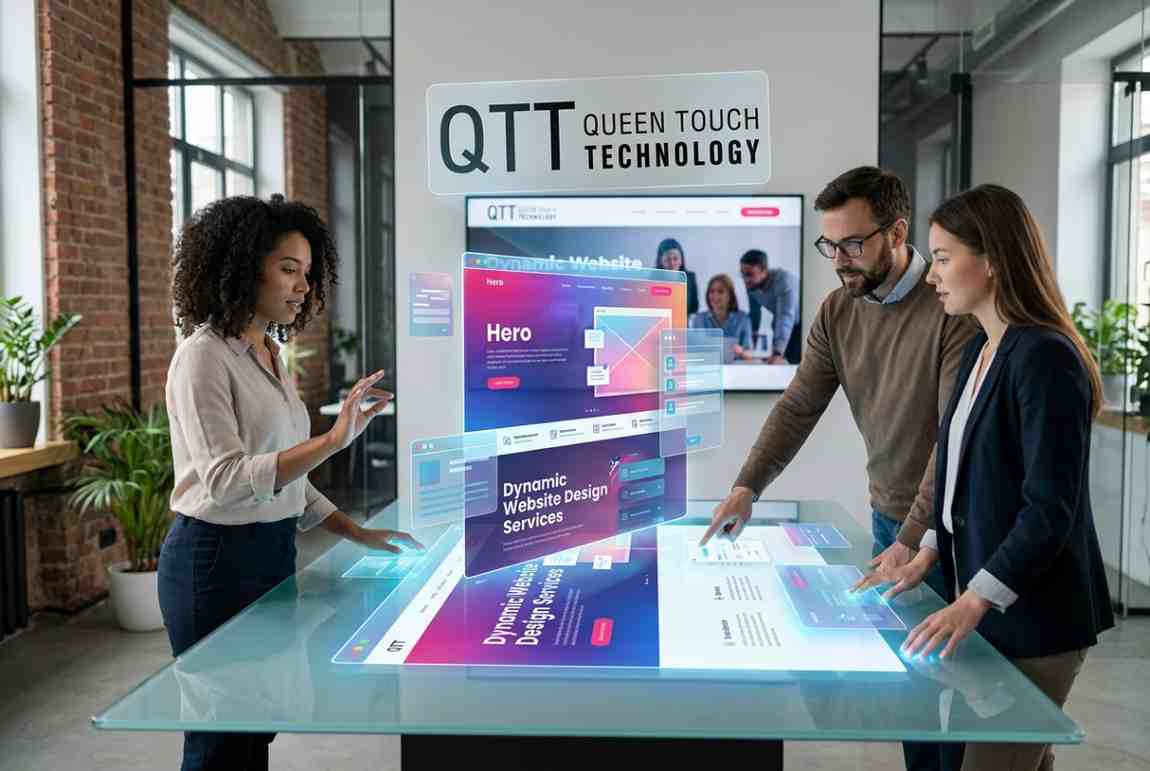Static Pages 5 Page Website Design - Queen Touch Technology