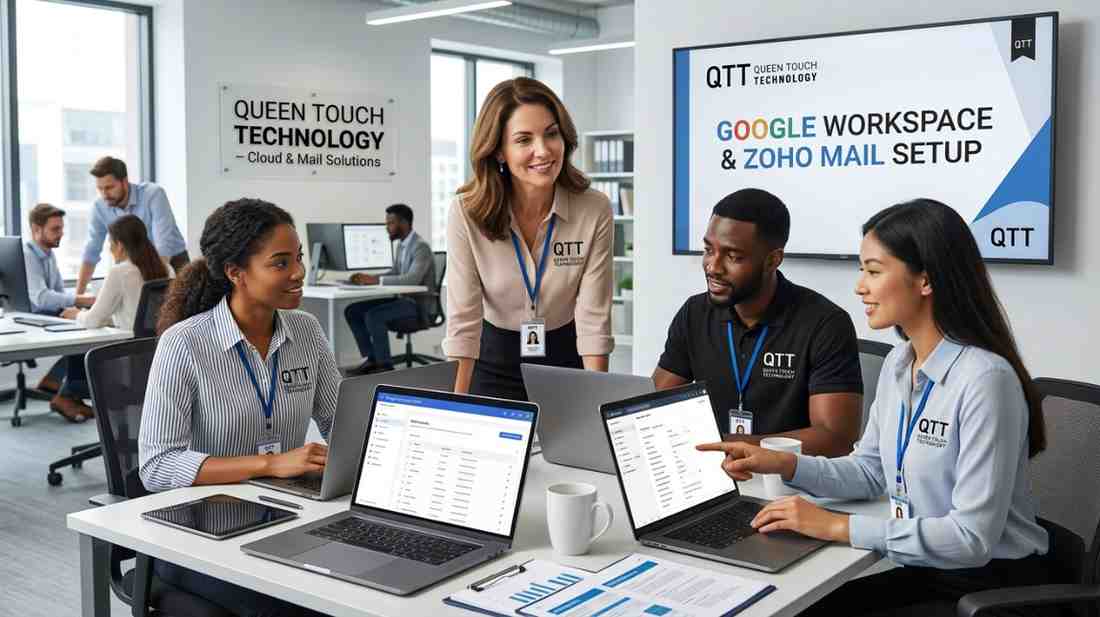 Google Workspace and Zoho Mail Setup - Queen Touch Technology