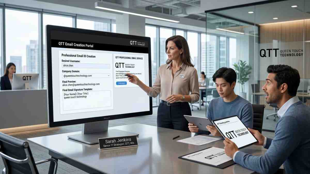 Professional Email ID Creation - Queen Touch Technology