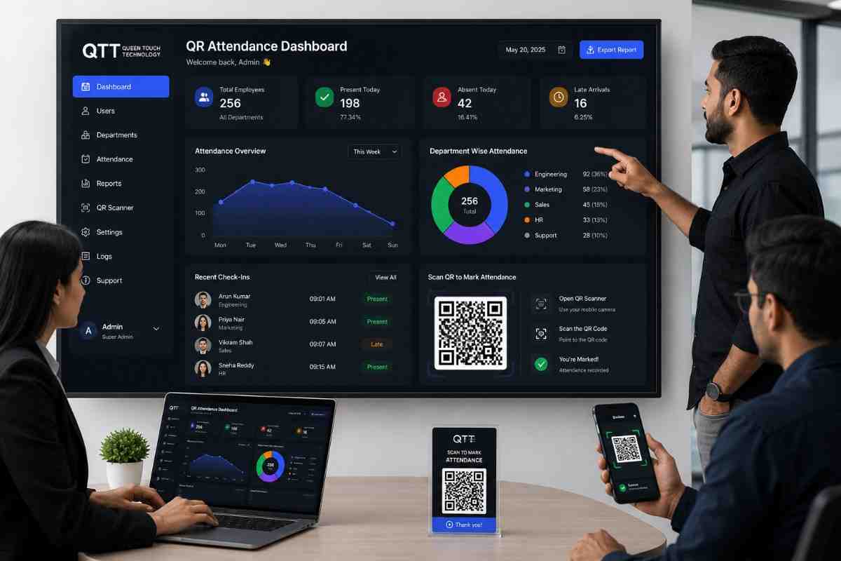QR Attendance Dashboard - QTT