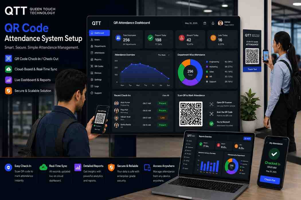 QR Code Attendance System Setup - Queen Touch Technology