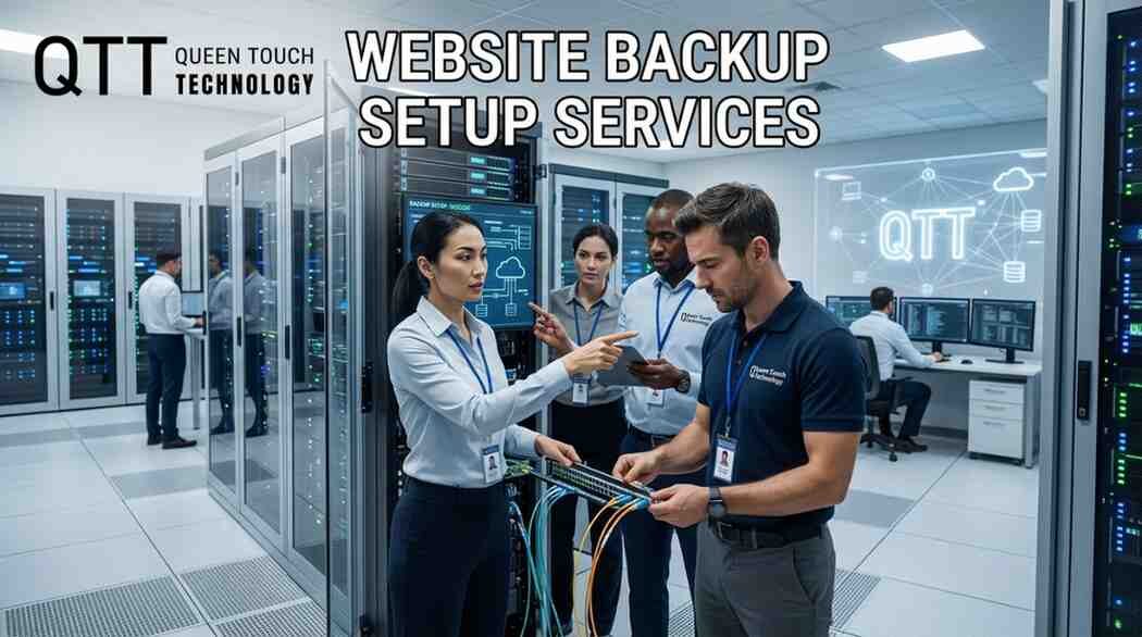 Website Backup Setup Services - Queen Touch Technology